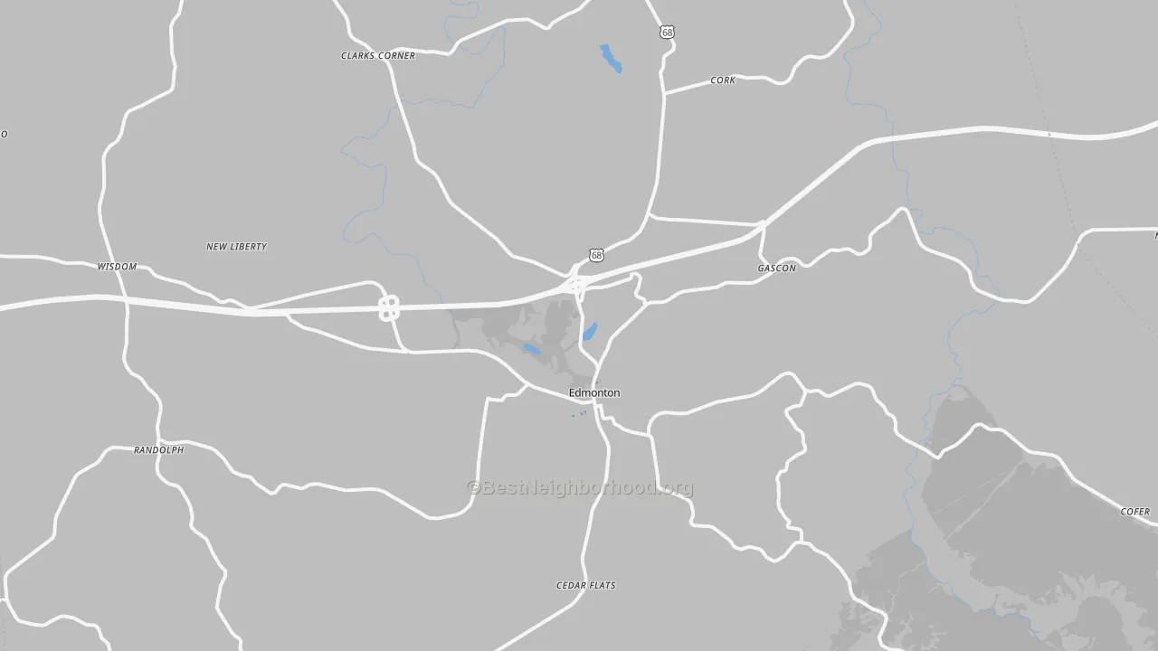 Transit Grade map of Edmonton, KY