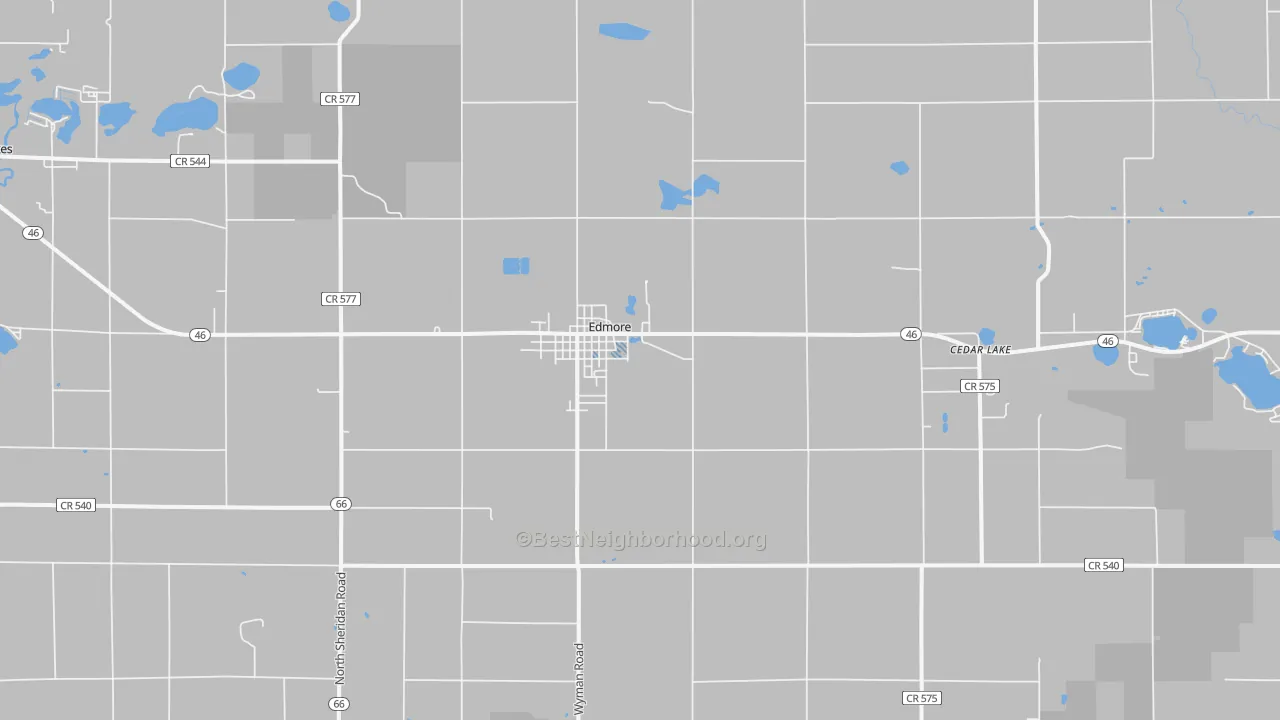 Transit Grade map of Edmore, MI
