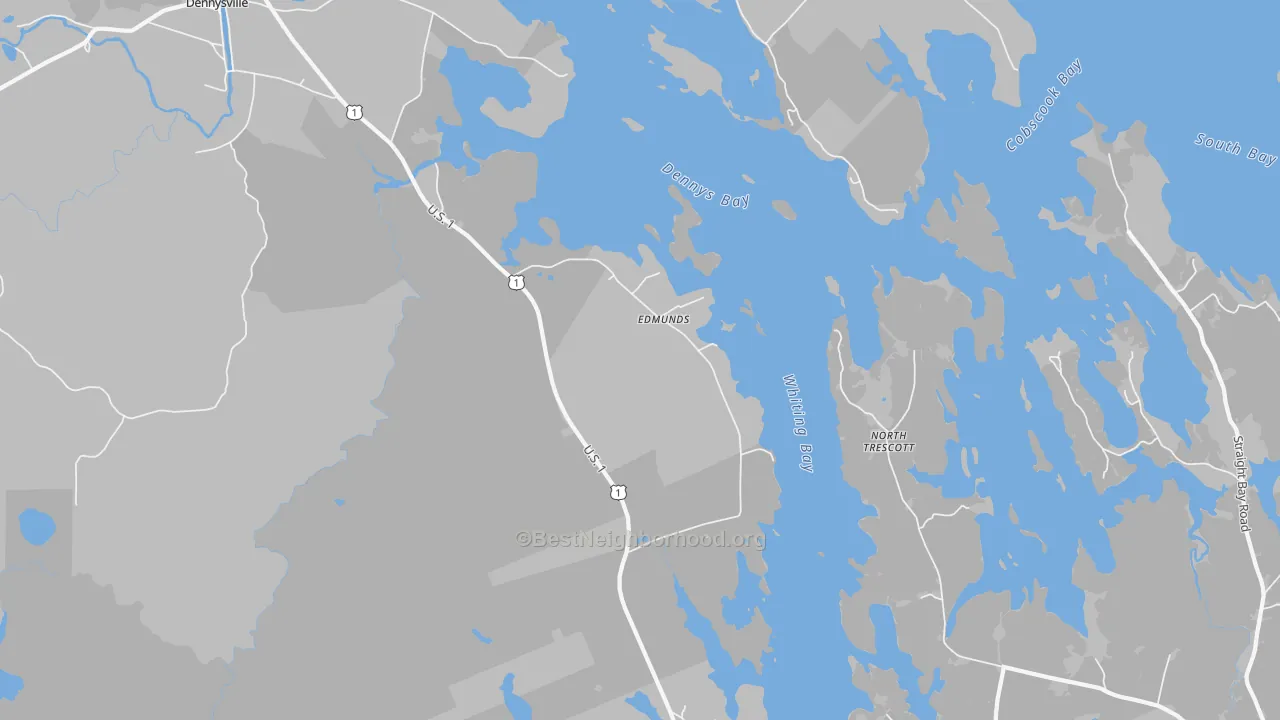 Transit Grade map of Edmunds, ME