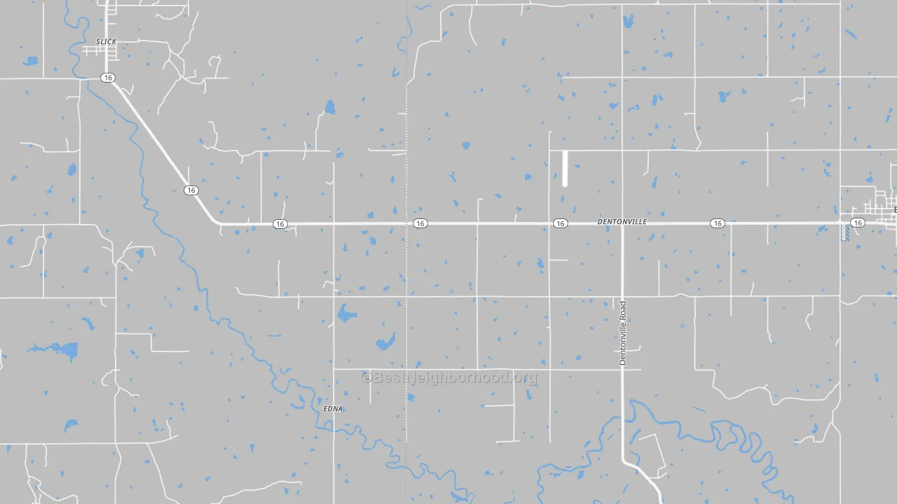 Transit Grade map of Edna, OK