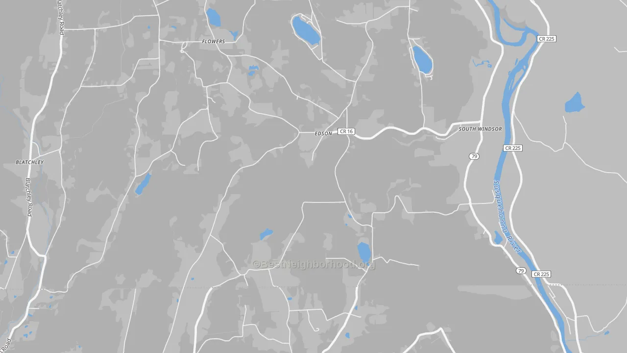 Transit Grade map of Edson, NY
