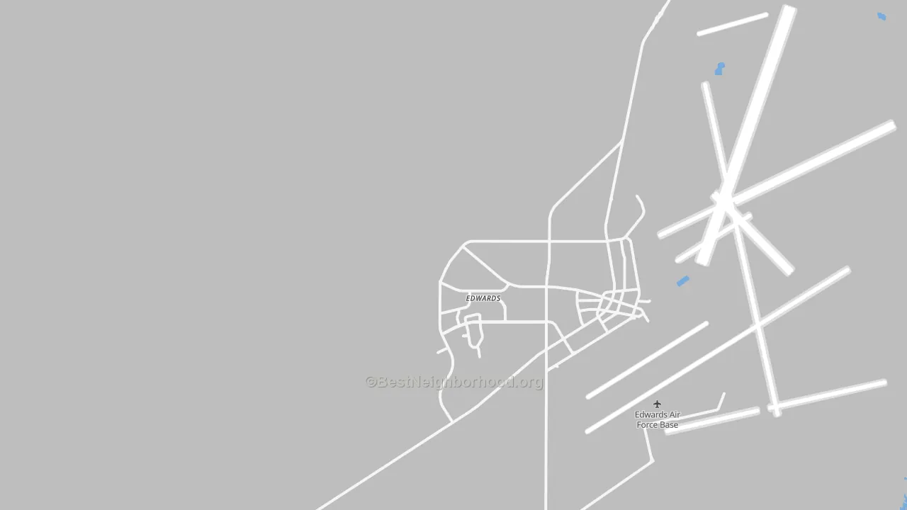 Transit Grade map of Edwards, CA
