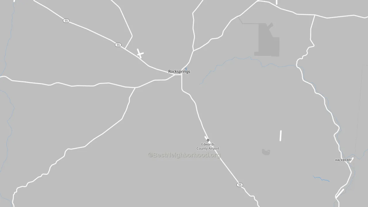 Transit Grade map of Edwards County, TX