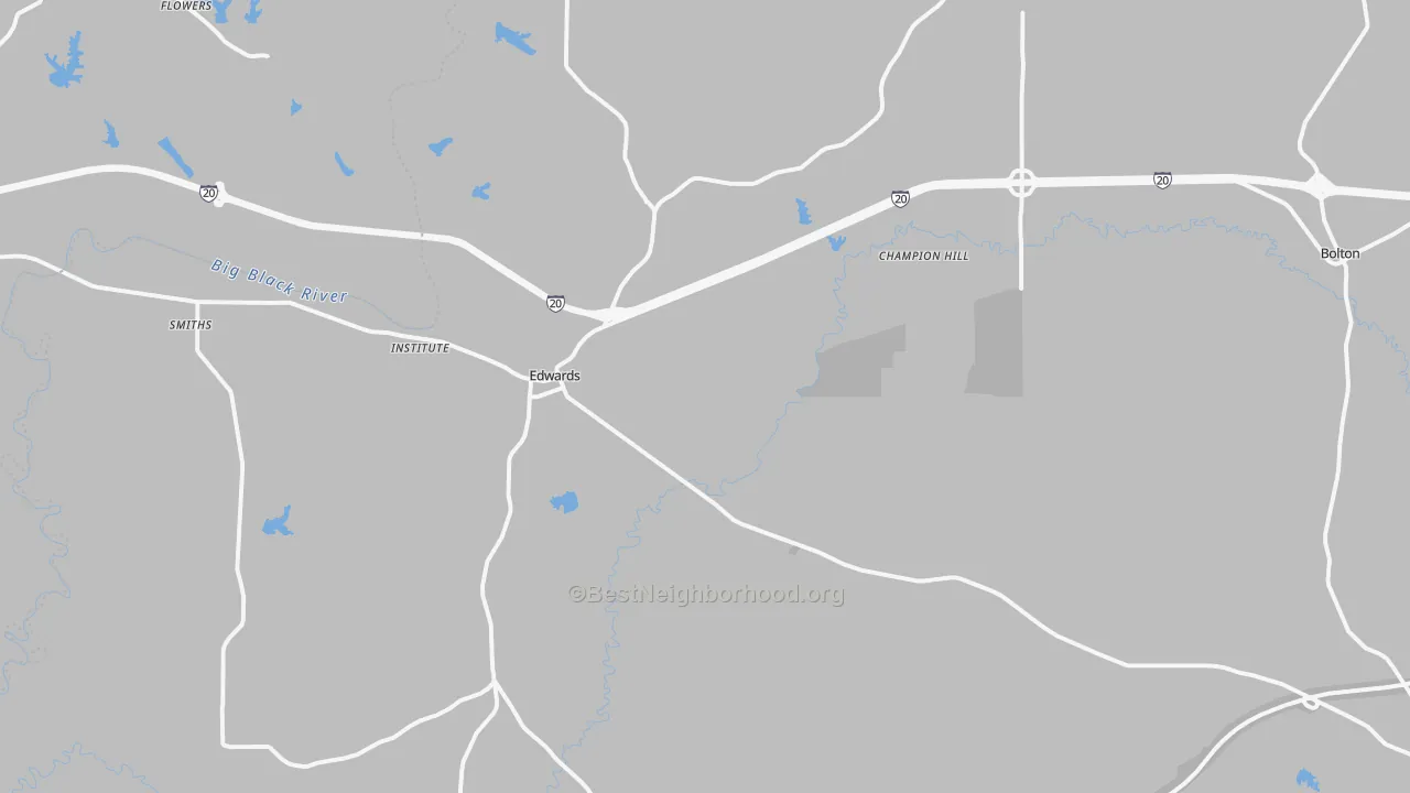 Transit Grade map of Edwards, MS