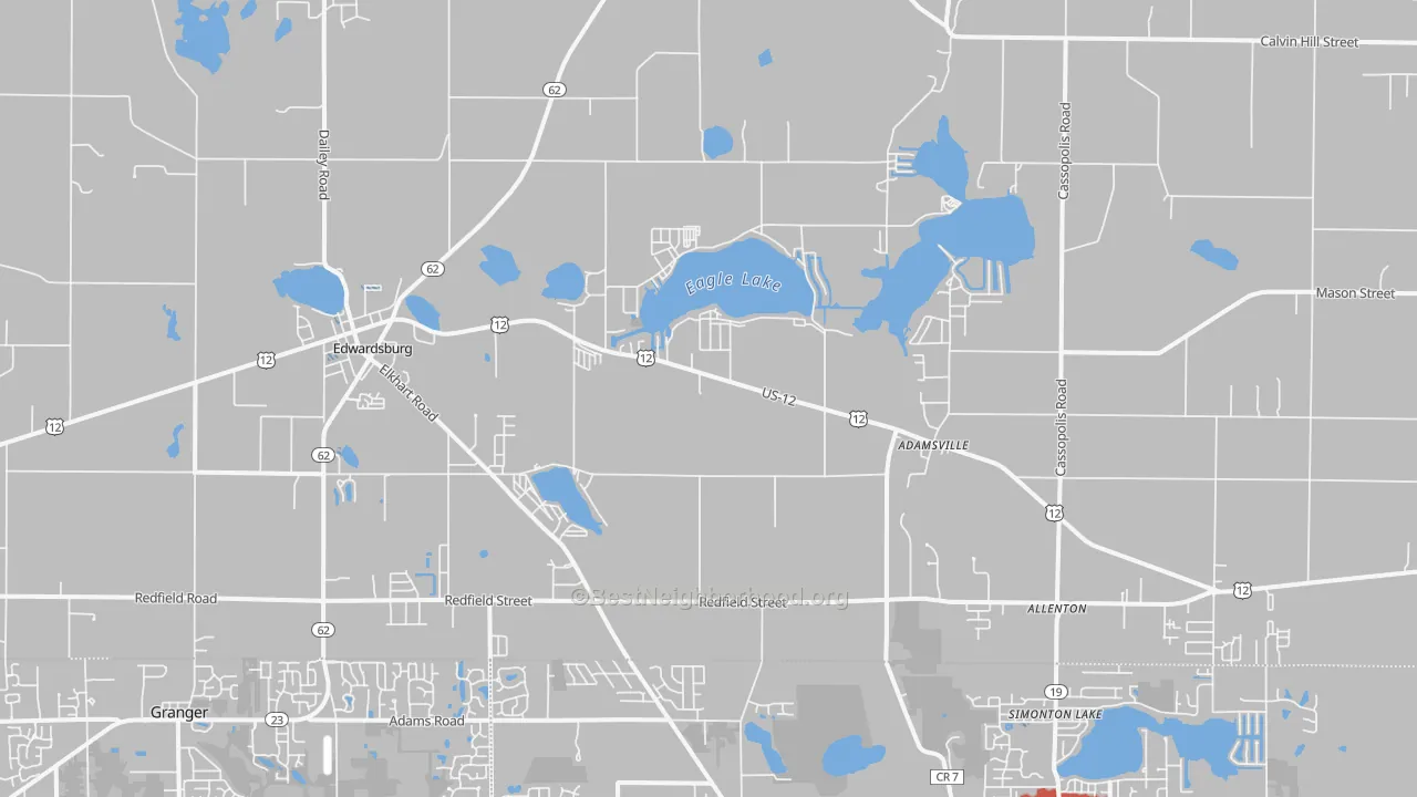 Transit Grade map of Edwardsburg, MI
