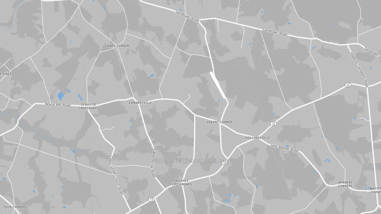 Transit Grade map of Edwardsville, DE