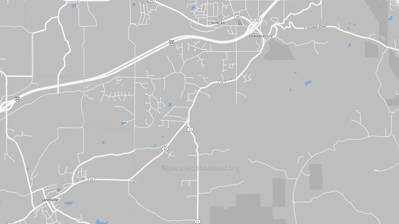 Transit Grade map of Edwardsville, IN