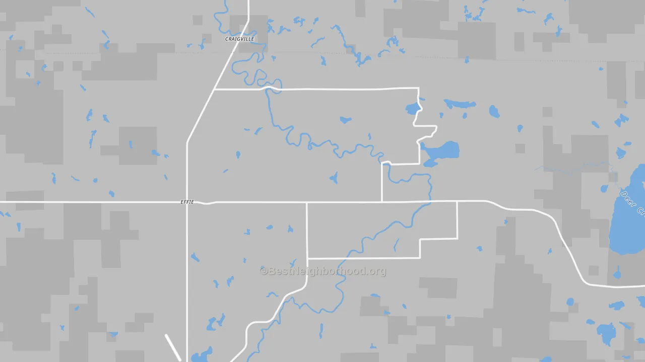 Transit Grade map of Effie, MN