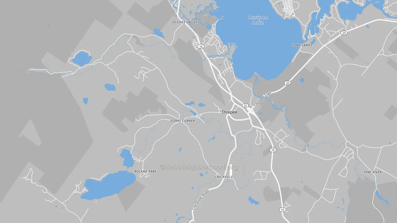 Transit Grade map of Effingham, NH