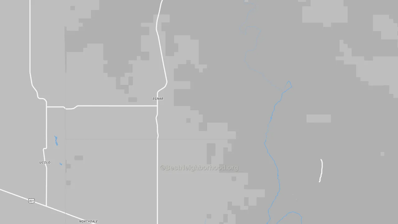 Transit Grade map of Egnar, CO