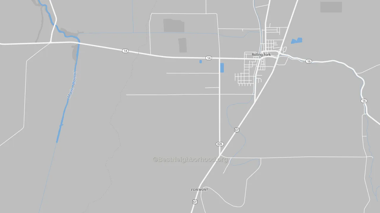 Transit Grade map of Egremont, MS