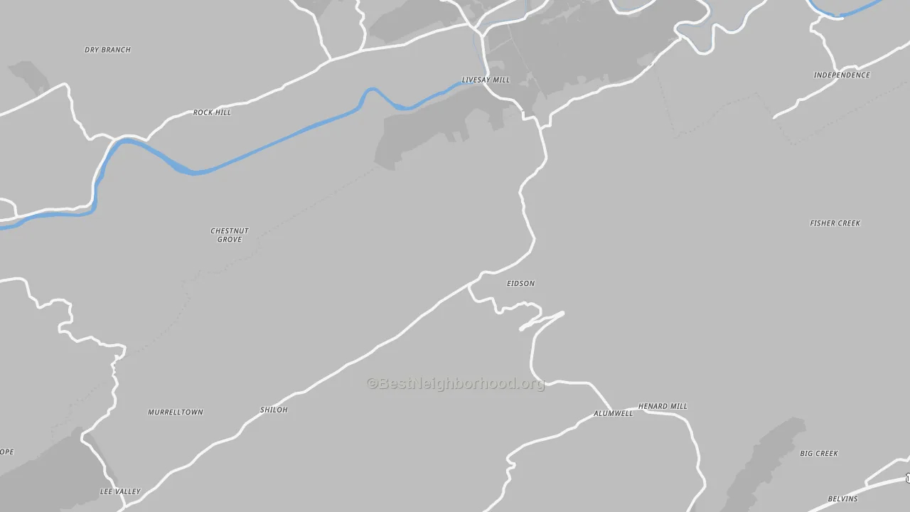 Transit Grade map of Eidson, TN