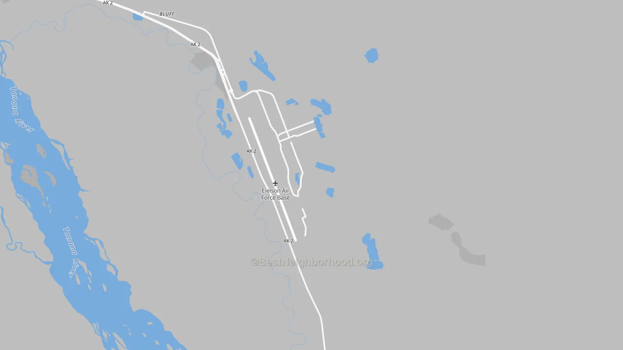 Transit Grade map of Eielson Afb, AK