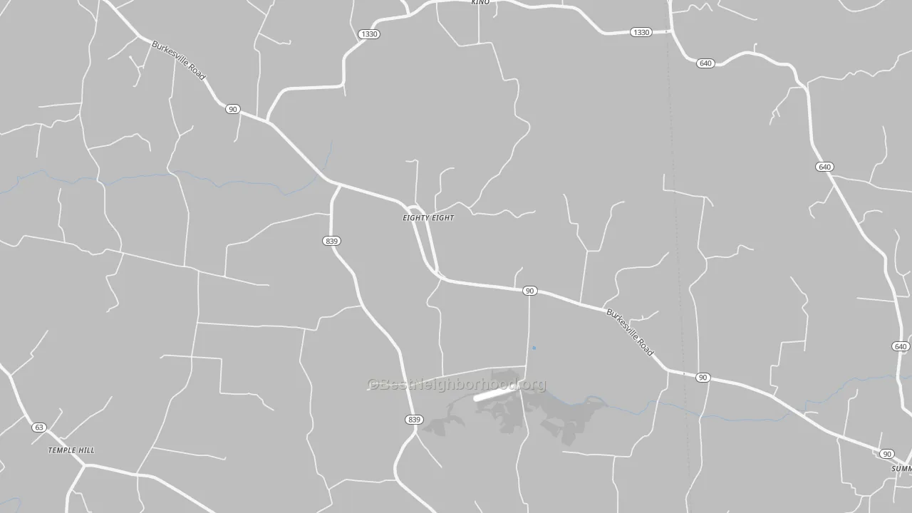Transit Grade map of Eighty Eight, KY