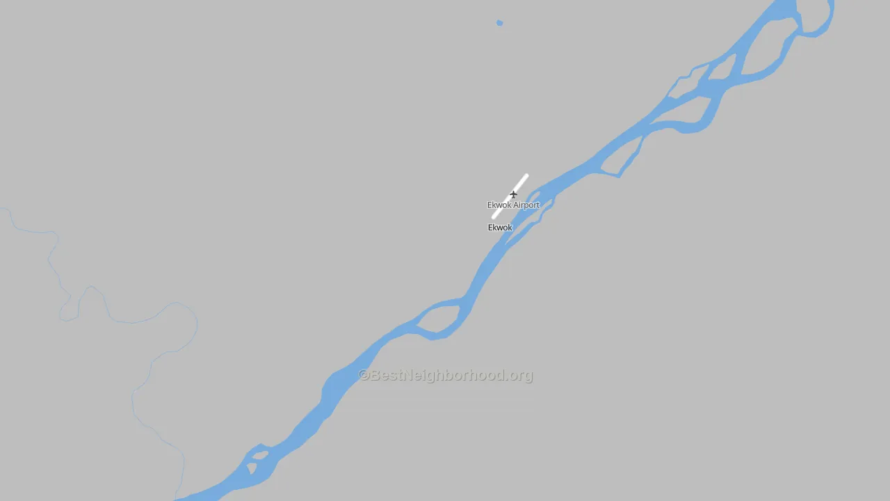 Transit Grade map of Ekwok, AK