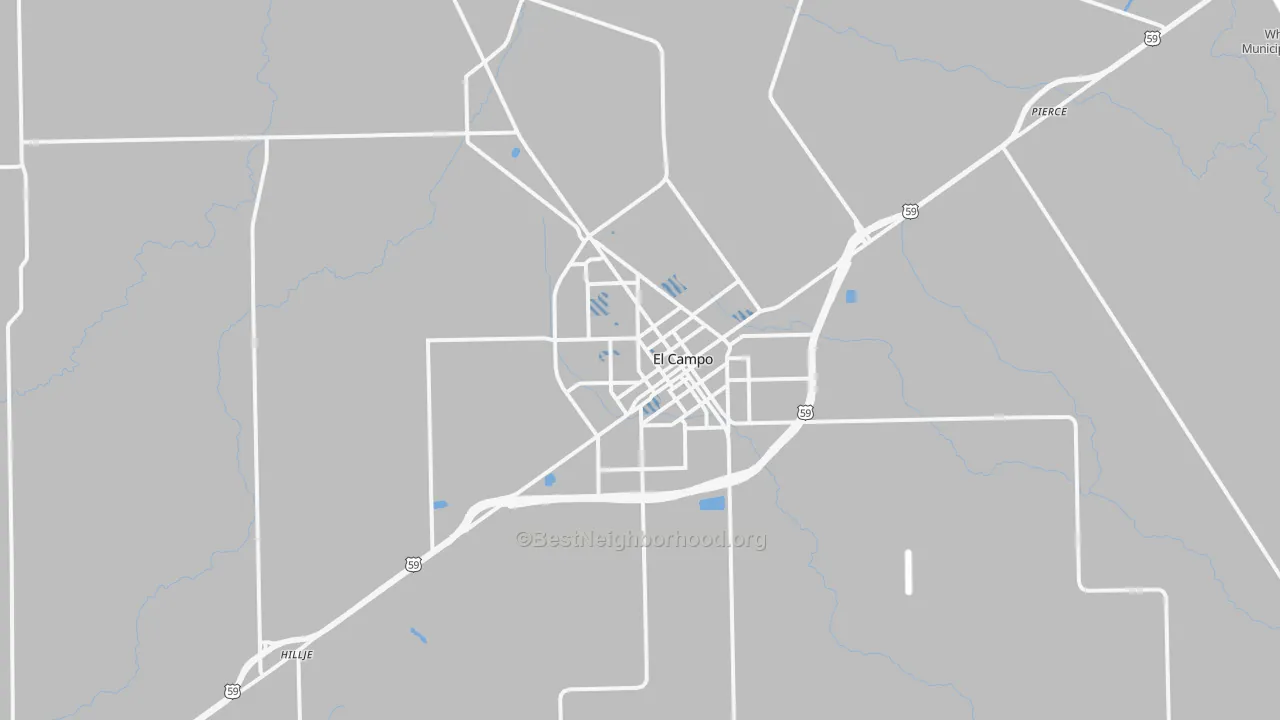 Transit Grade map of El Campo, TX