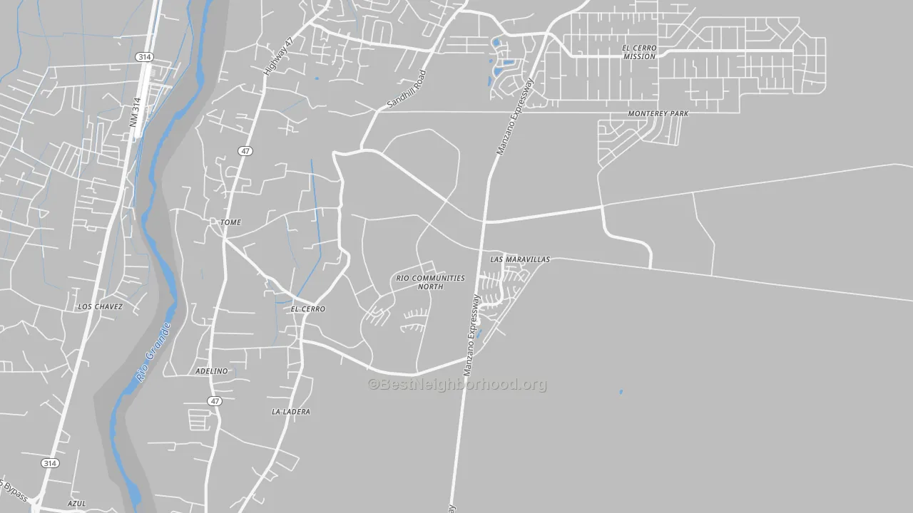 Transit Grade map of El Cerro, NM