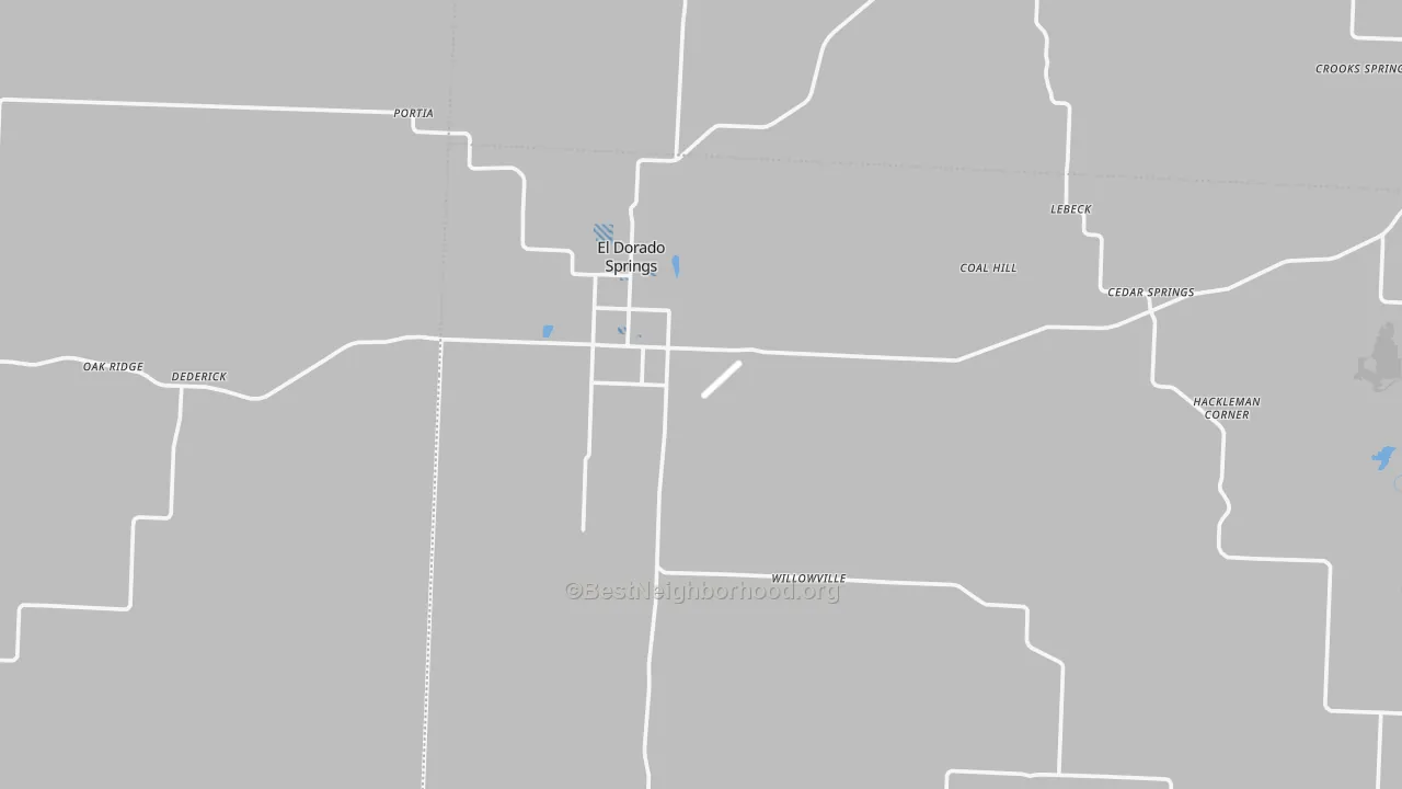 Transit Grade map of El Dorado Springs, MO