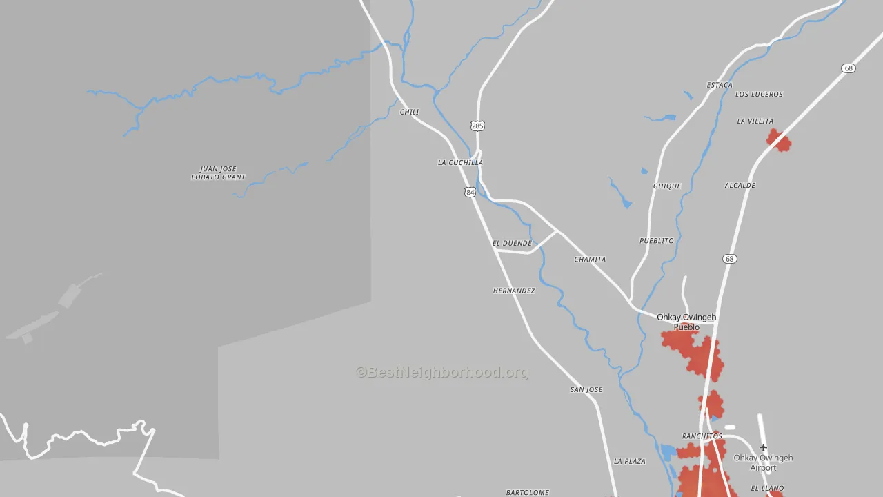 Transit Grade map of El Duende, NM