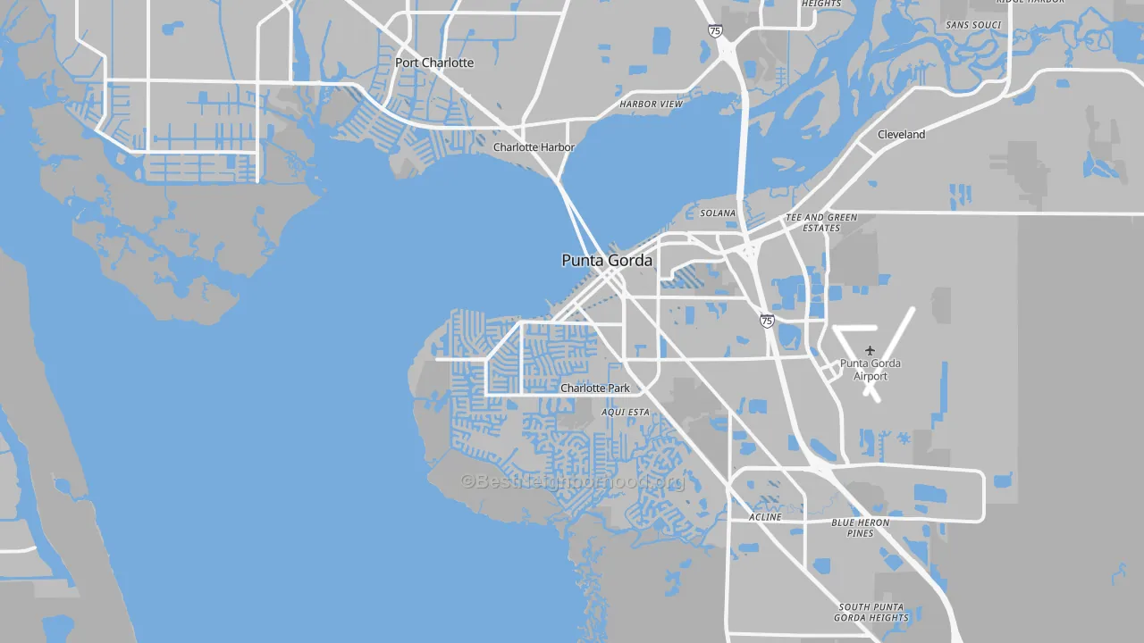 Transit Grade map of El Jobean, FL