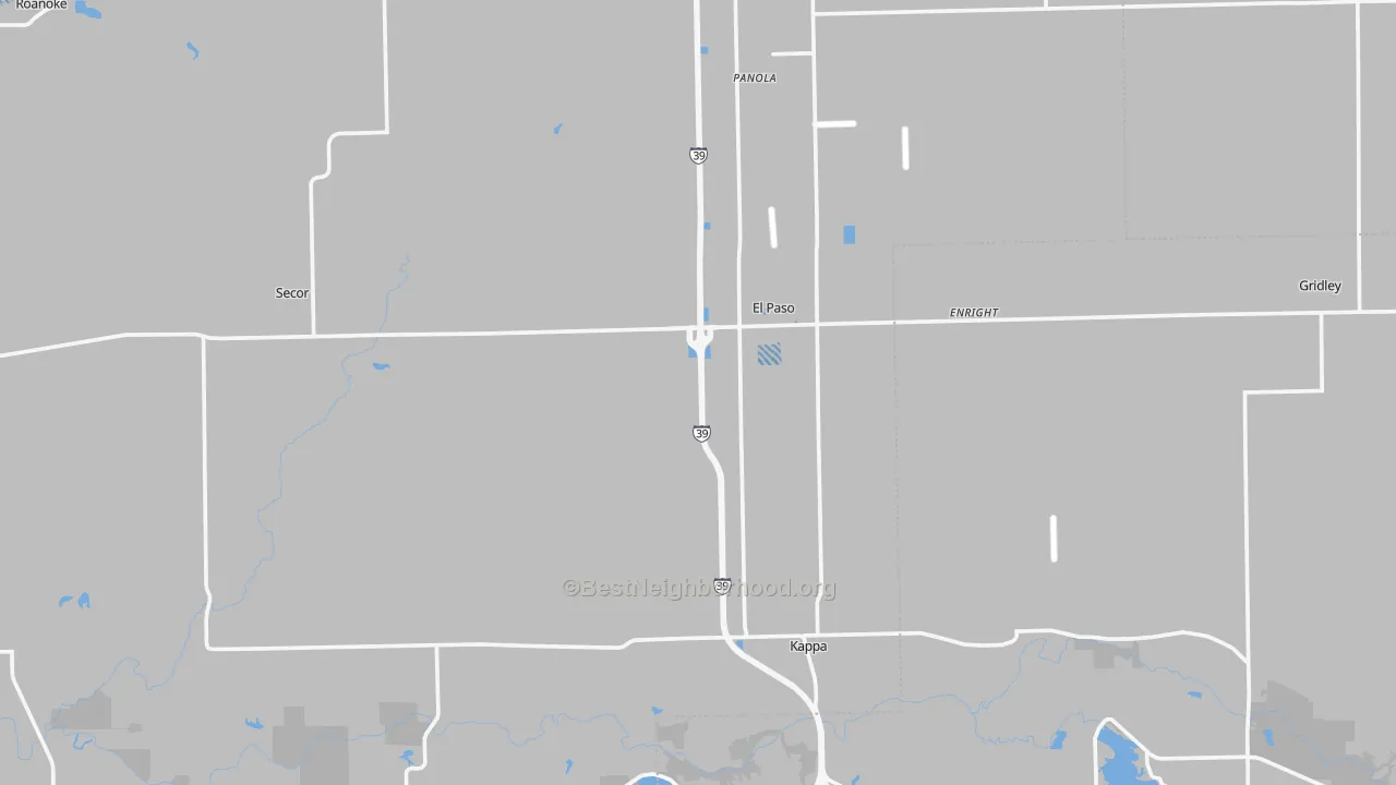 Transit Grade map of El Paso, IL
