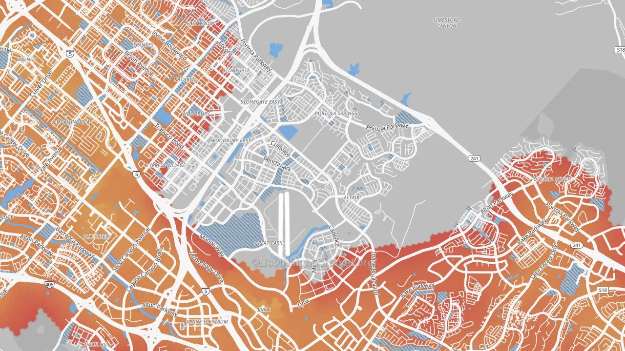 Transit Grade map of El Toro Marine Air Station, Irvine, CA