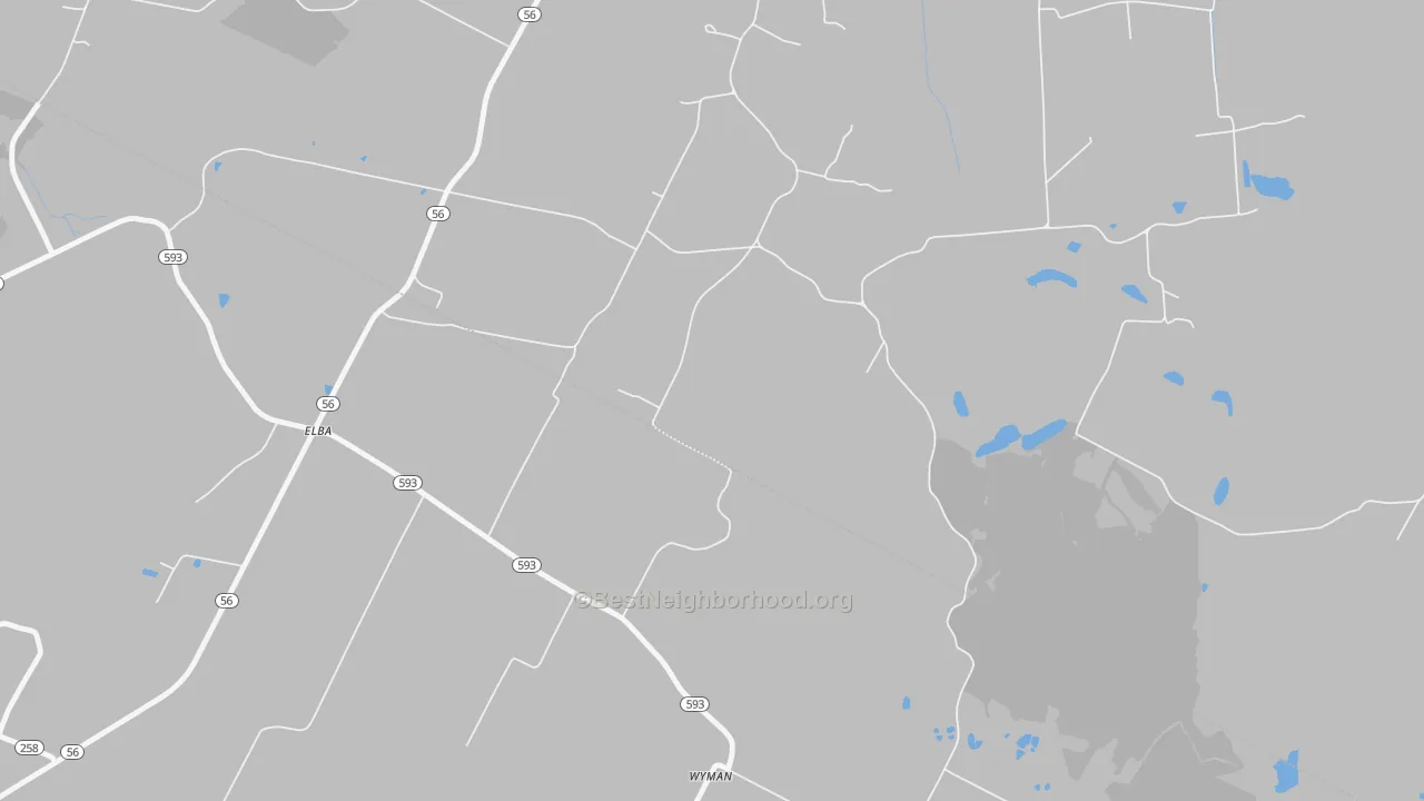 Transit Grade map of Elba, KY