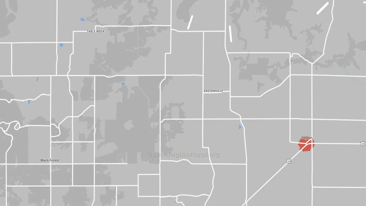 Transit Grade map of Elbert, CO