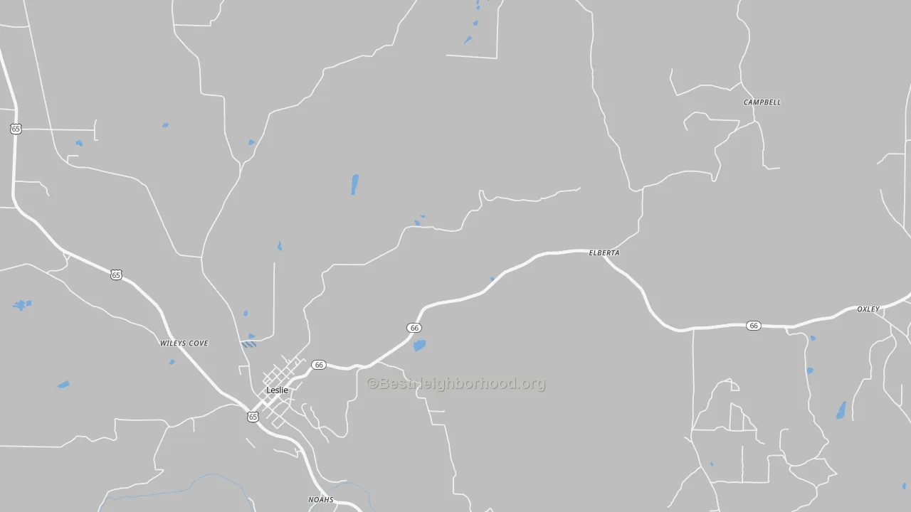 Transit Grade map of Elberta, AR