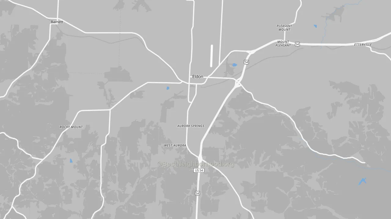 Transit Grade map of Eldon, MO