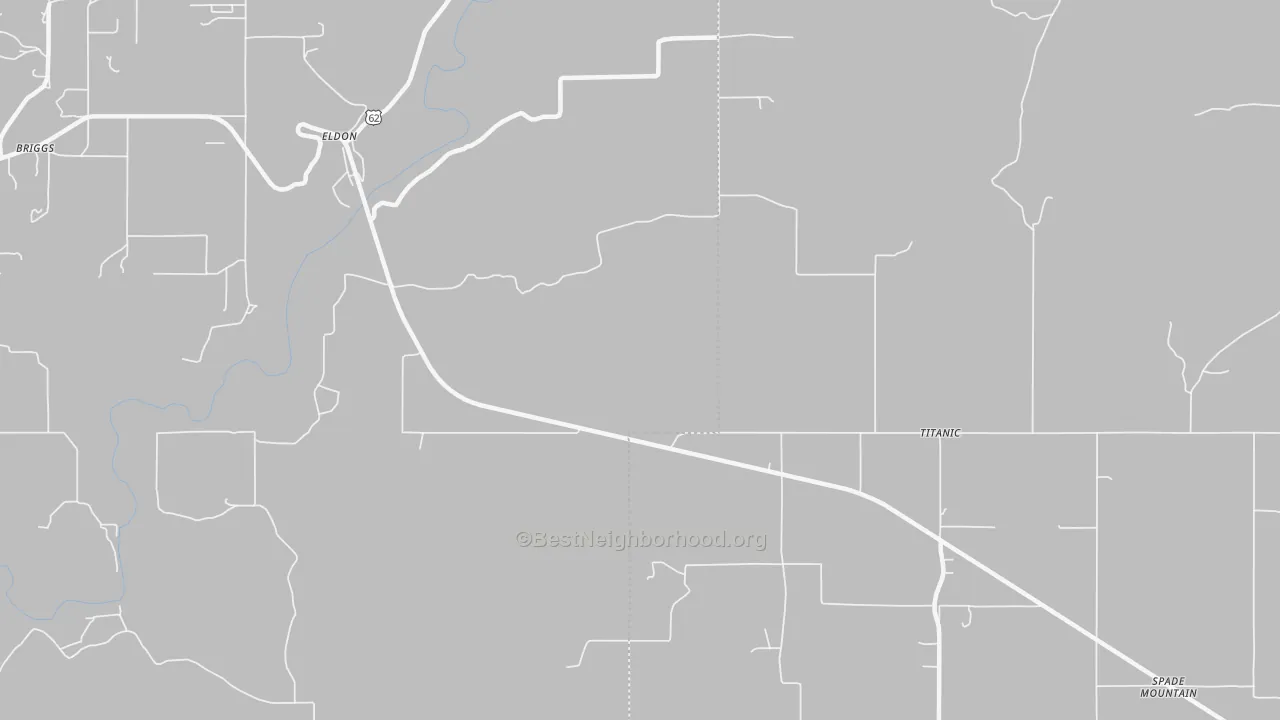Transit Grade map of Eldon, OK