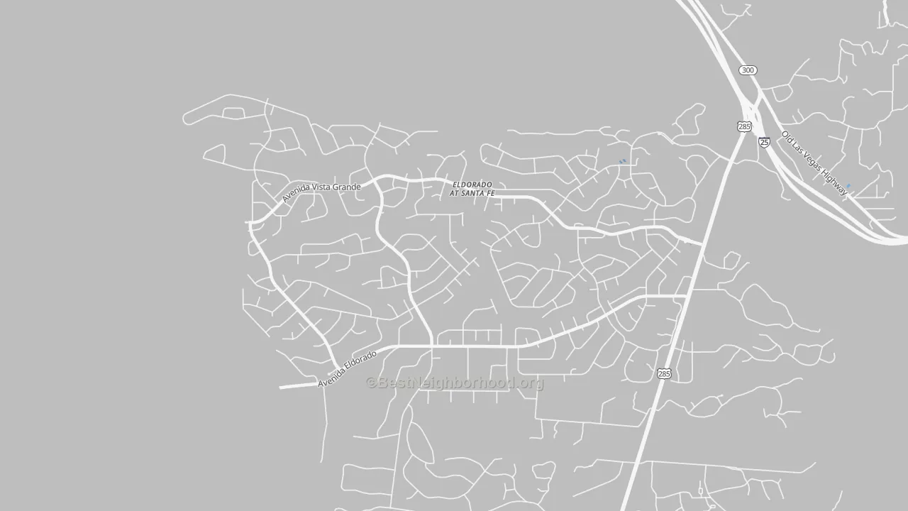 Transit Grade map of Eldorado at Santa Fe, NM