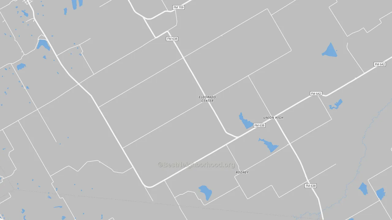 Transit Grade map of Eldorado Center, TX