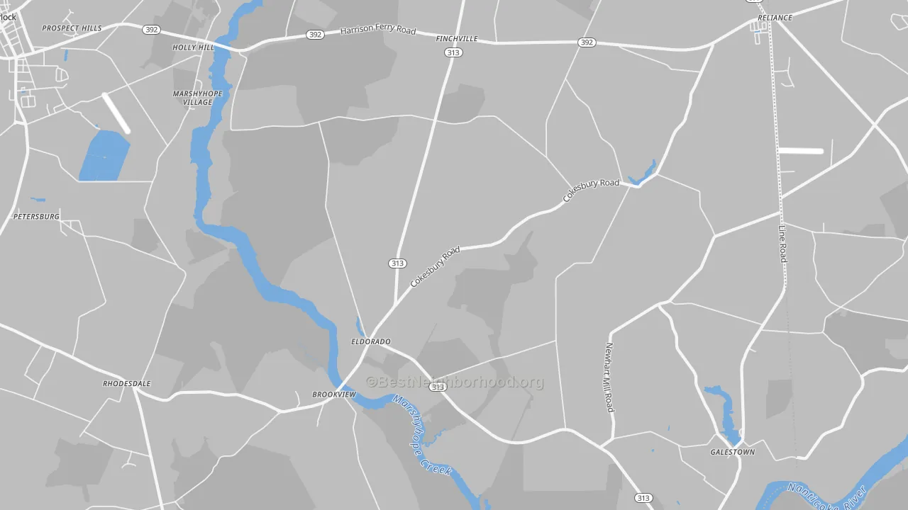 Transit Grade map of Eldorado, MD