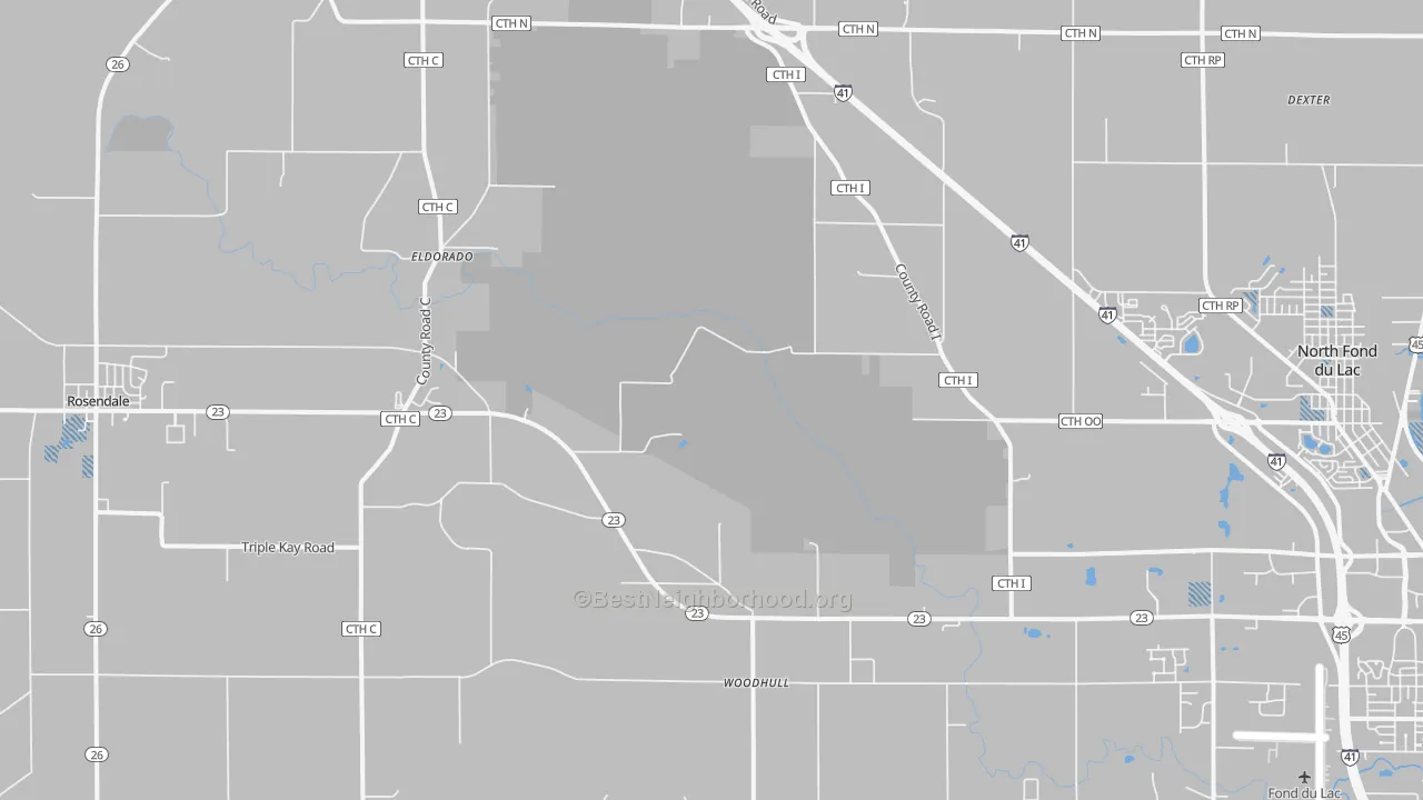 Transit Grade map of Eldorado, WI