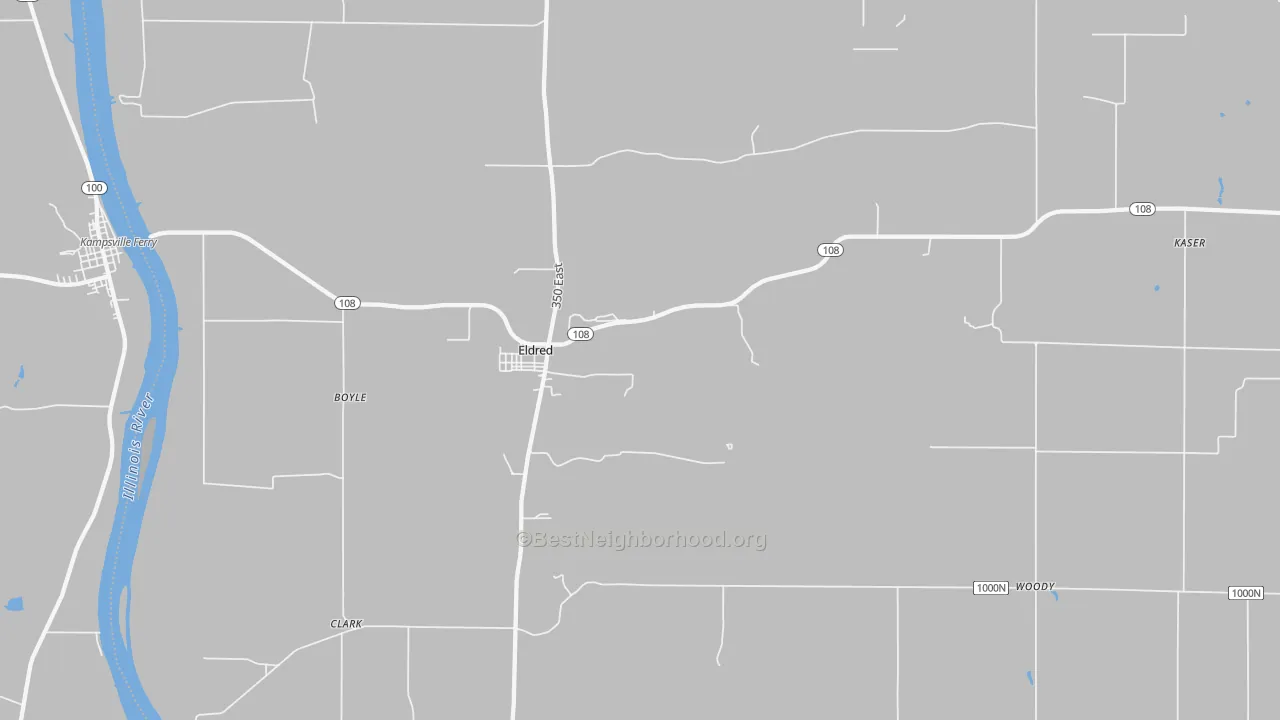 Transit Grade map of Eldred, IL