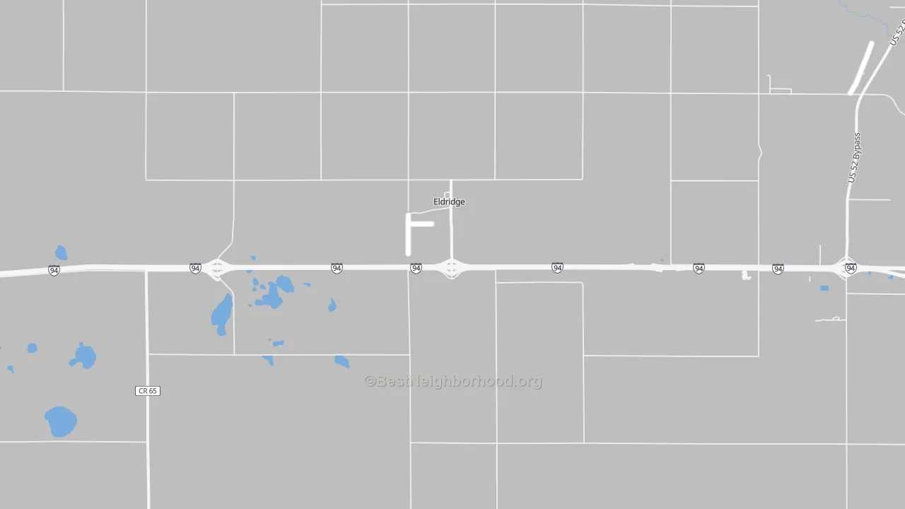 Transit Grade map of Eldridge, ND