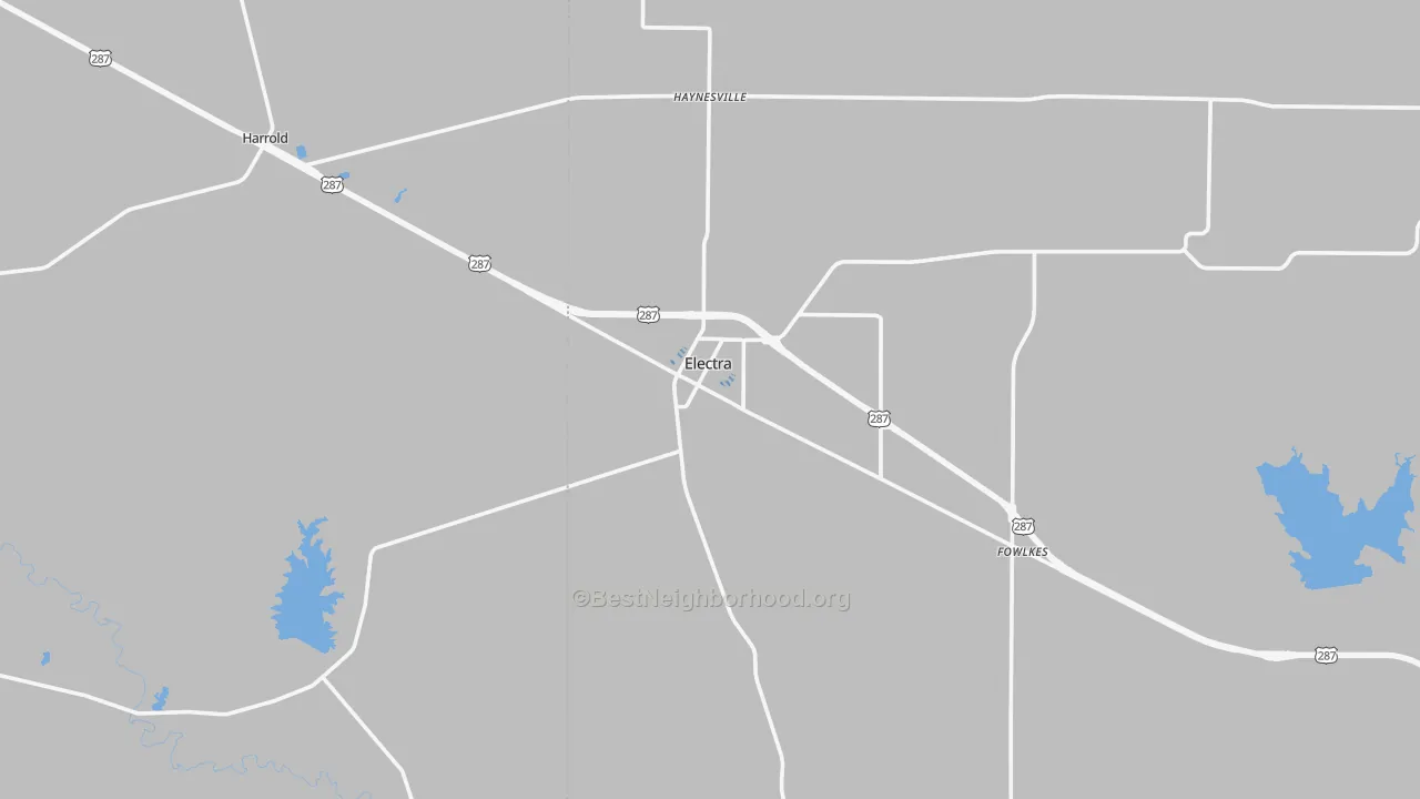 Transit Grade map of Electra, TX