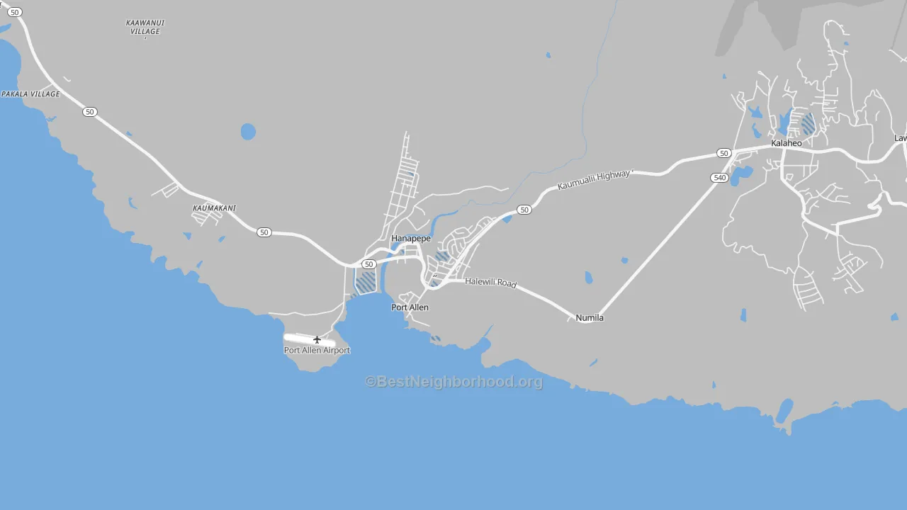 Transit Grade map of Eleele, HI