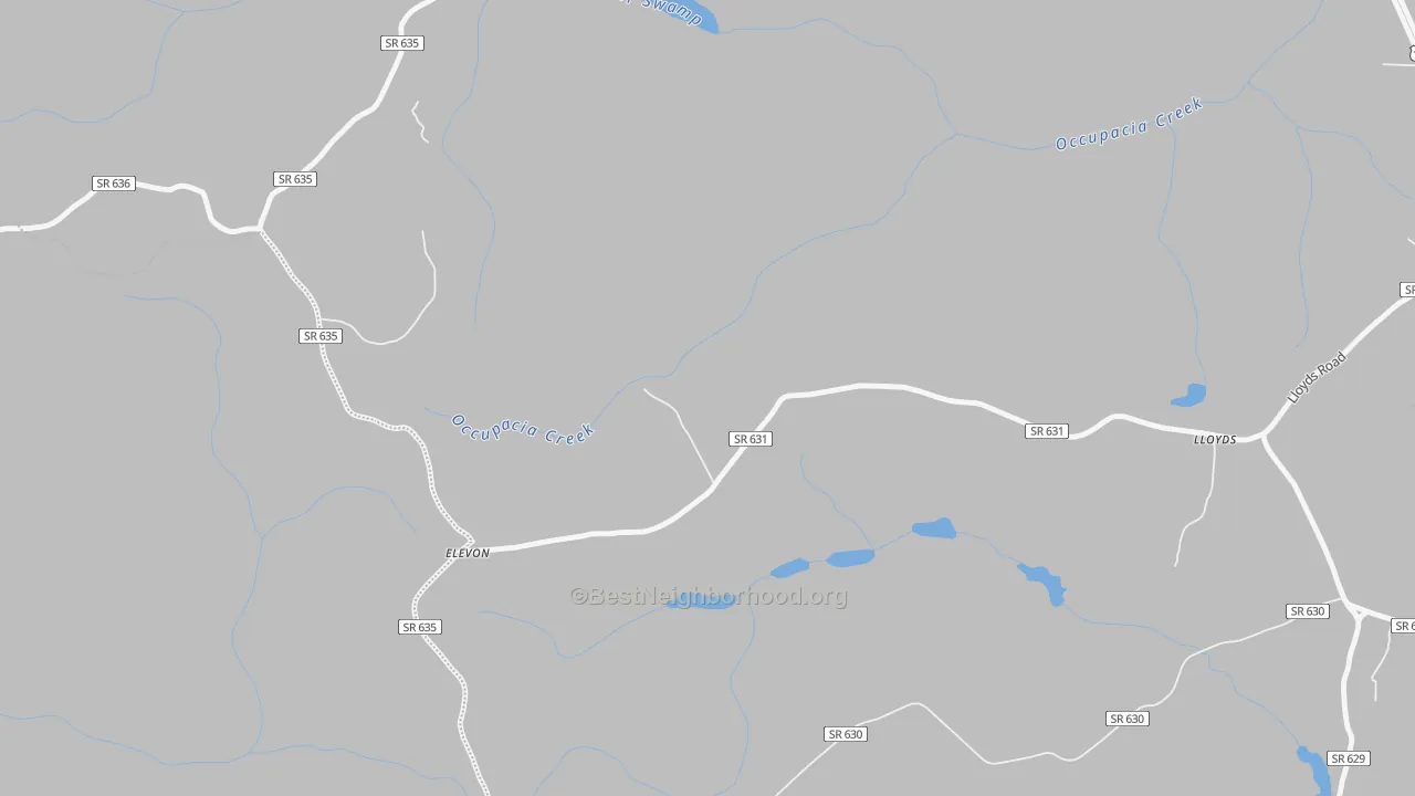Transit Grade map of Elevon, VA