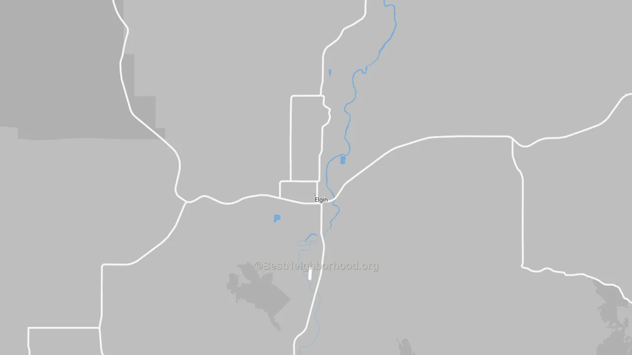 Transit Grade map of Elgin, OR