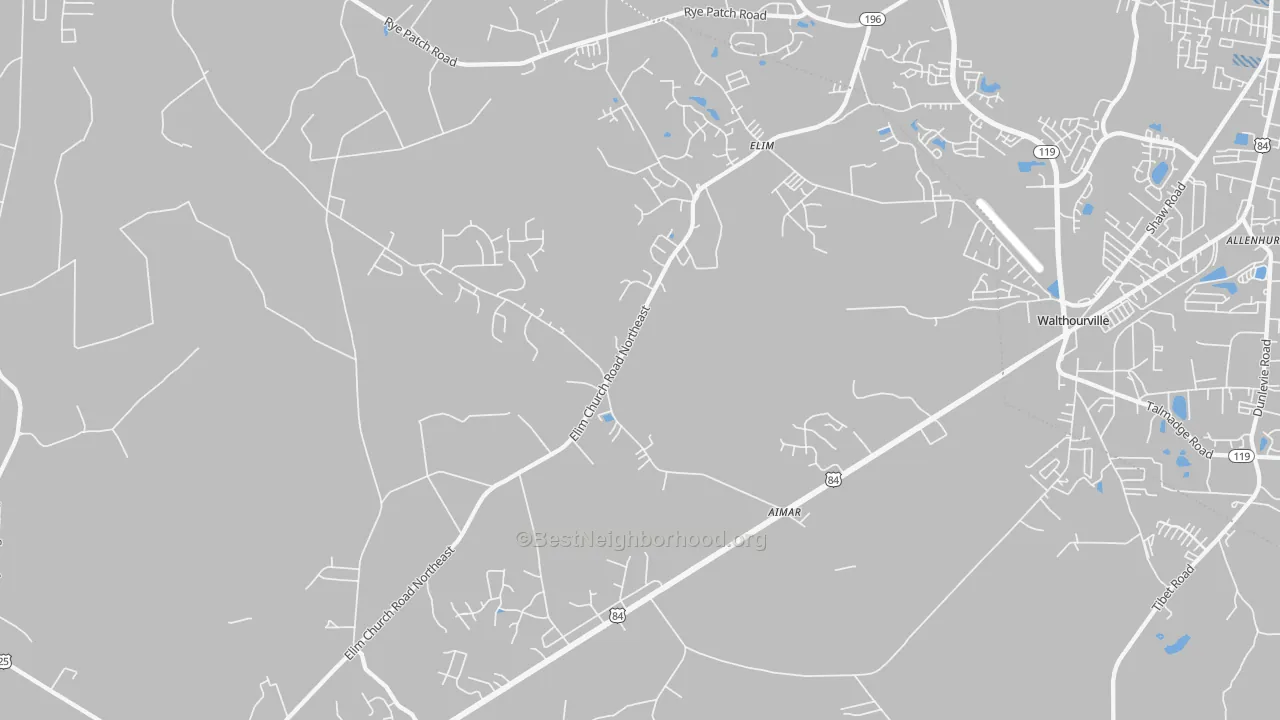 Transit Grade map of Elim, GA