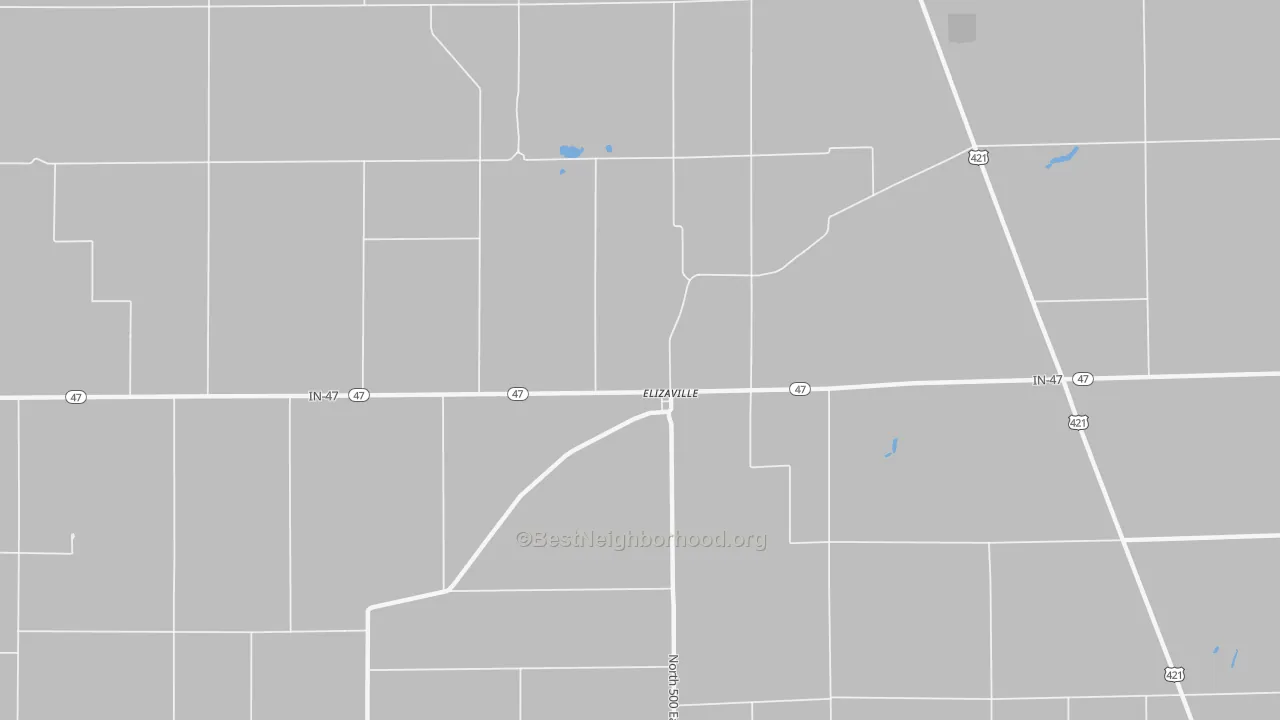 Transit Grade map of Elizaville, IN