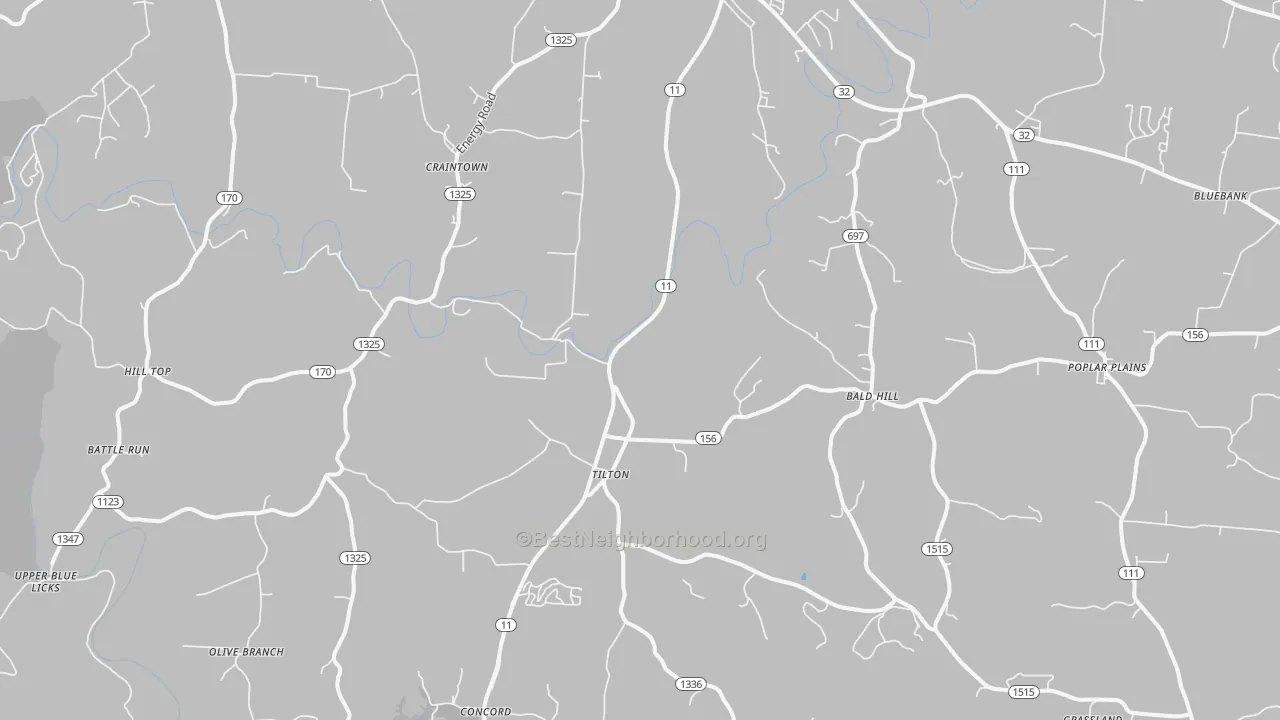 Transit Grade map of Elizaville, KY