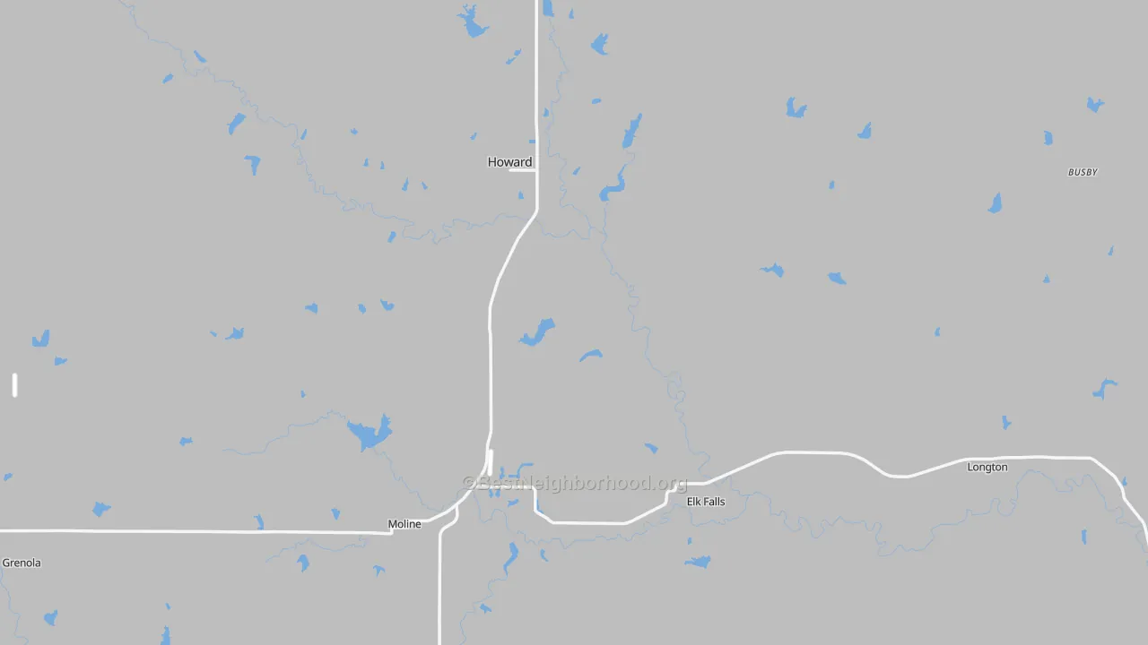 Transit Grade map of Elk County, KS