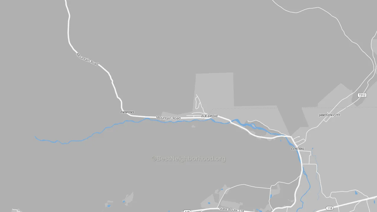 Transit Grade map of Elk Grove, PA