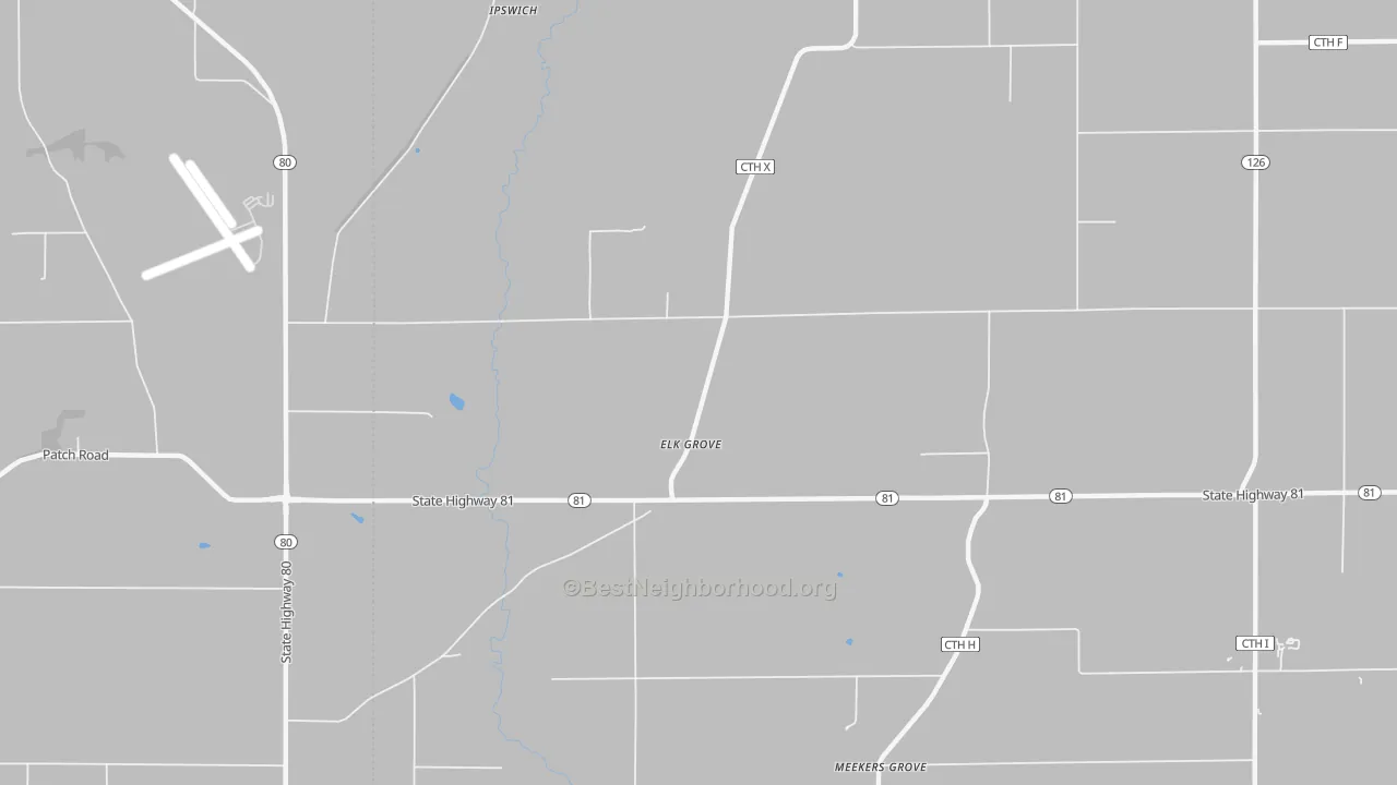 Transit Grade map of Elk Grove, WI