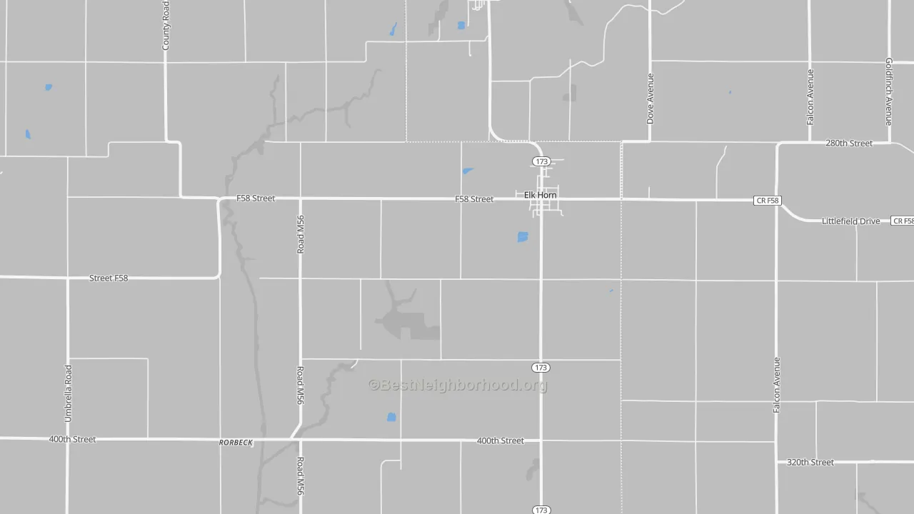 Transit Grade map of Elk Horn, IA