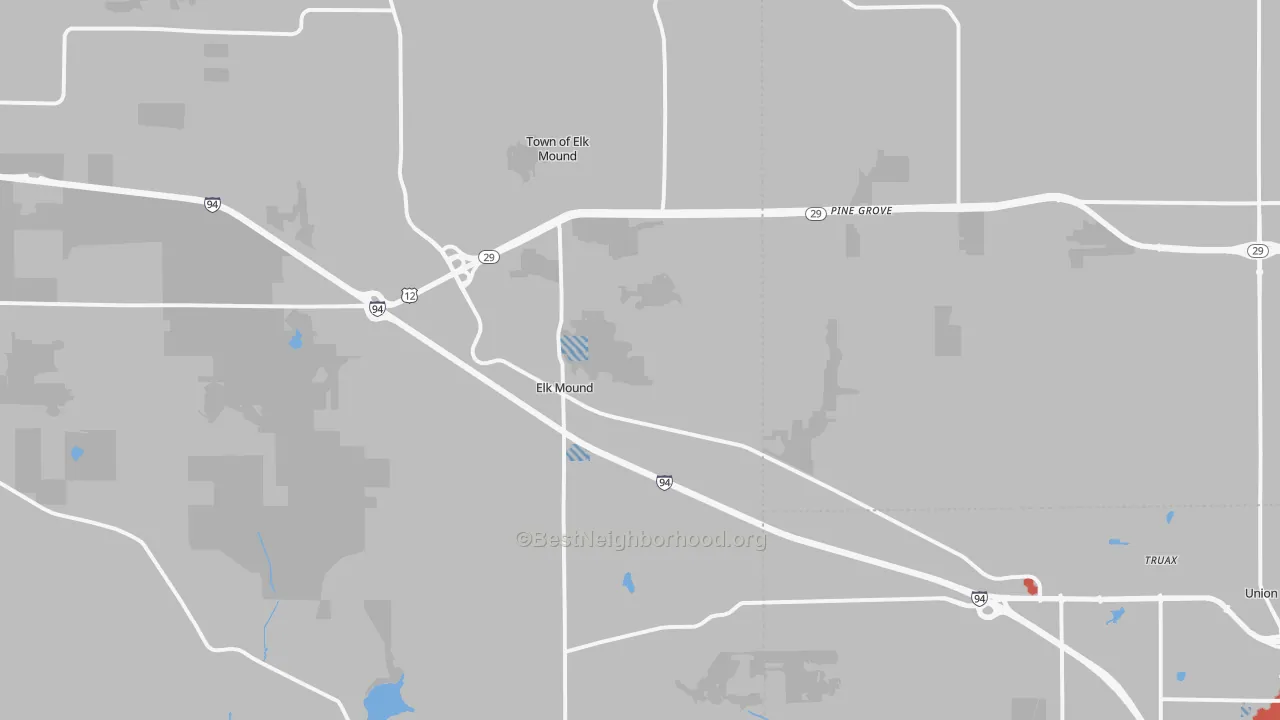 Transit Grade map of Elk Mound, WI