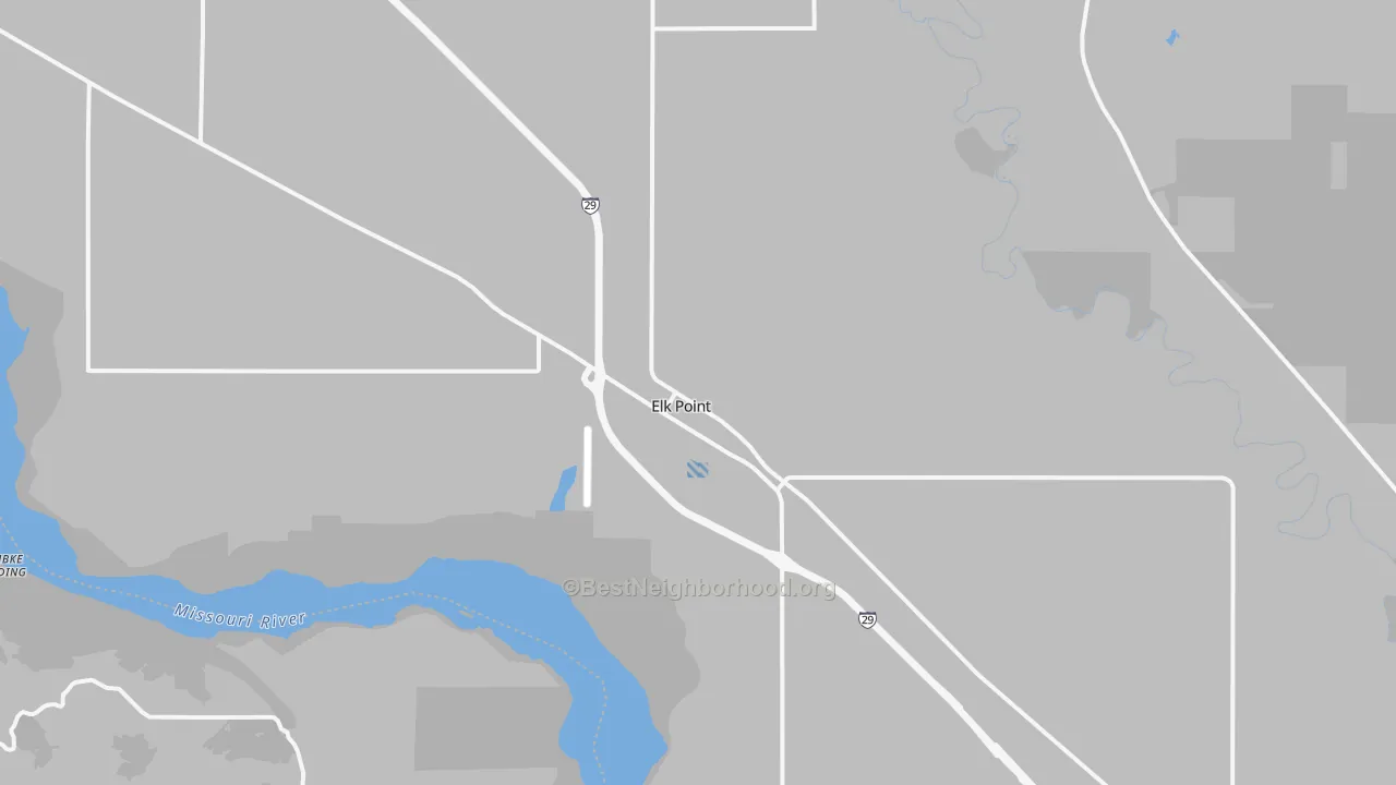 Transit Grade map of Elk Point, SD